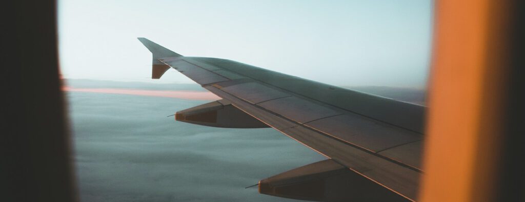 Udsigt fra flyvemaskine