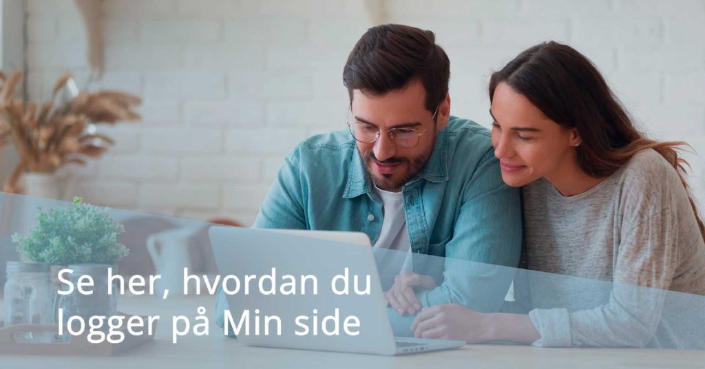 Mand og kvinde logger på min side